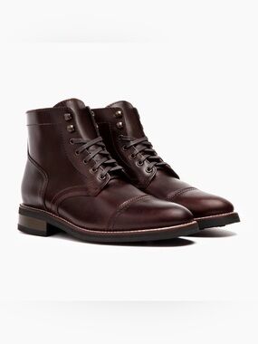 Thursday Boot Company Captain Everyday Leather Cap Toe Boots Brown Men's 8.5